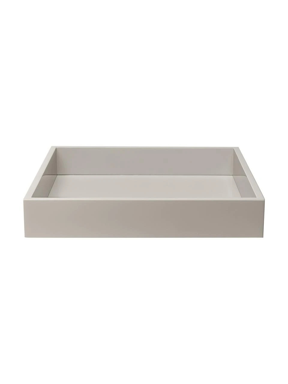 Westwing Collection Hochglanz-Tablett Hayley in Grau, B 30 x T 30 cm 3 Westwing Collection Hochglanz-Tablett Hayley in Grau, B 30 x T 30 cm – Bild 3