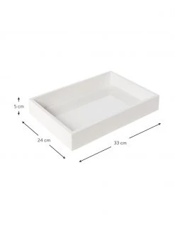 Westwing Collection Hochglanz-Tablett Hayley in Weiß, B 33 x T 24 cm 2 Westwing Collection Hochglanz-Tablett Hayley in Weiß, B 33 x T 24 cm -Küche Geschäft Hochglanz Tablett Hayley in Weiss 2