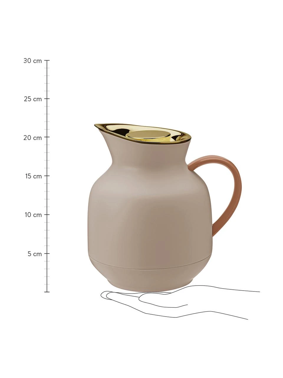Isolierkanne Amphora in Rosa matt/Gold, Kanne: Kunststoff, Rosa, 1 L Stelton Isolierkanne Amphora in Rosa matt/Gold, 1 LNur noch wenige verfügbar -Küche Geschäft Isolierkanne Amphora in Rosa mattGold 3