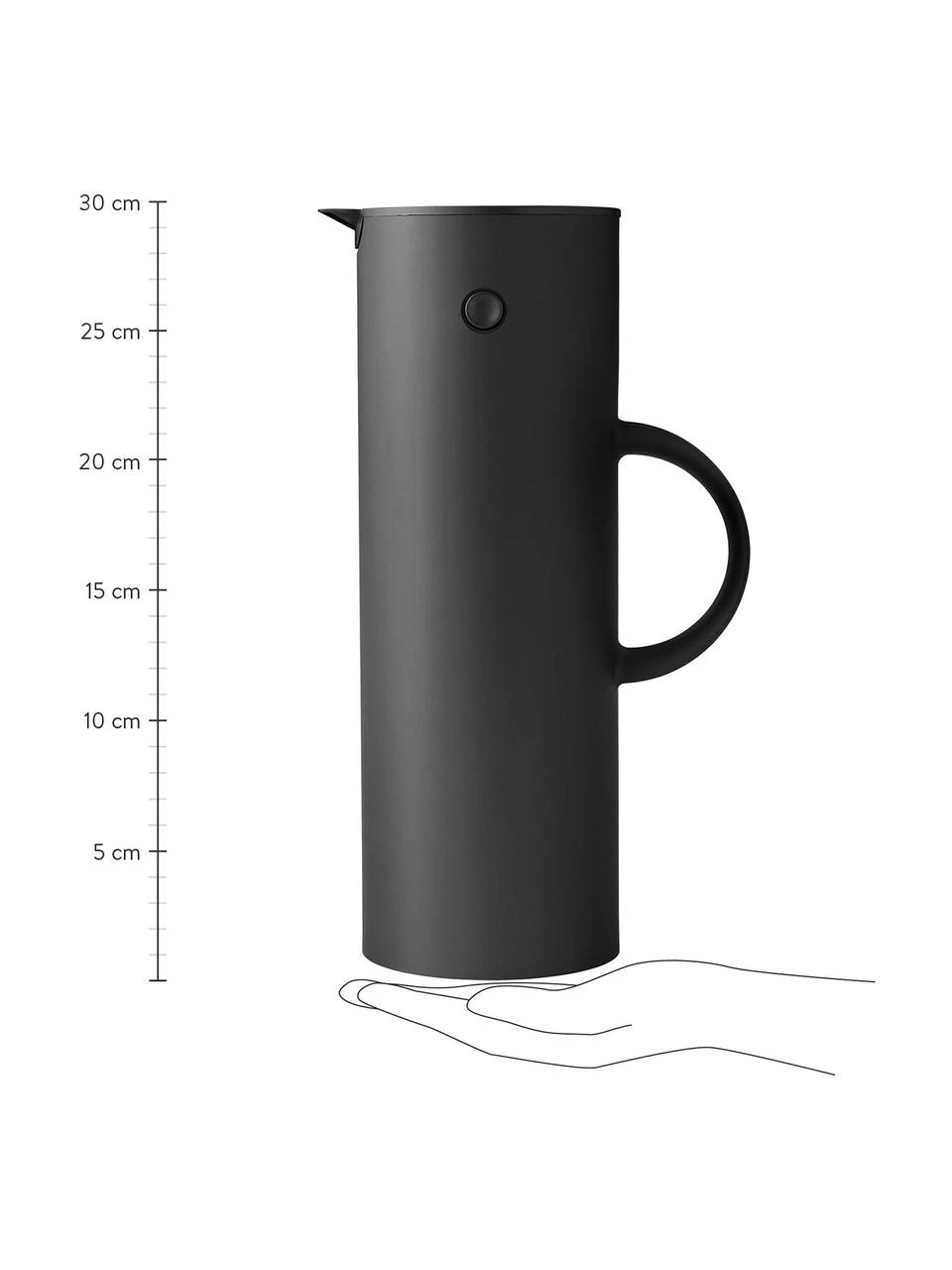 Stelton Isolierkanne EM77 in Anthrazit matt, 1 L 2 Stelton Isolierkanne EM77 in Anthrazit matt, 1 L – Bild 2