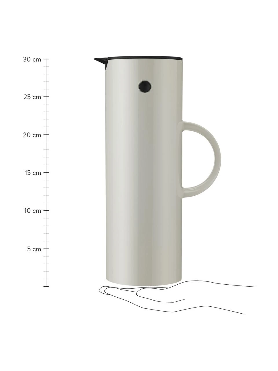 Stelton Isolierkanne EM77 in Beige glänzend, 1 L, Ø 11 x H 30 cm 3 Stelton Isolierkanne EM77 in Beige glänzend, 1 L, Ø 11 x H 30 cm – Bild 3