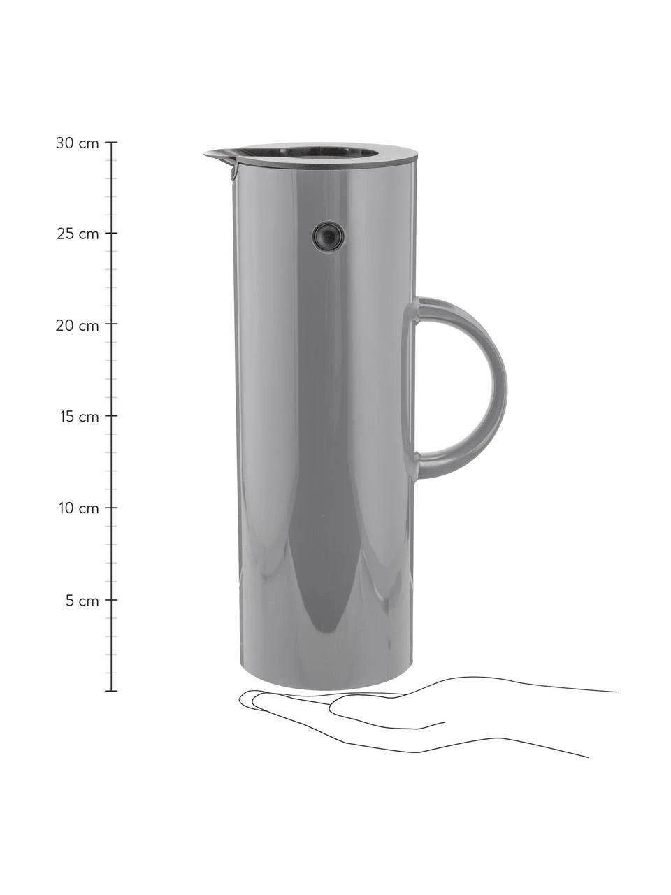 Stelton Isolierkanne EM77 in Grau glänzend, 1 L 3 Stelton Isolierkanne EM77 in Grau glänzend, 1 L – Bild 3