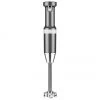 KitchenAid Kabelloser Stabmixer Artisan in Grau mit Zubehör, B 12 x H 41 cm