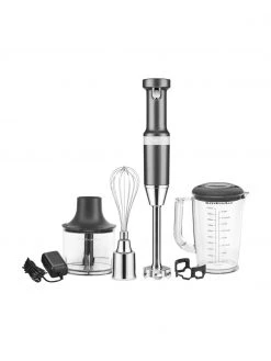 KitchenAid Kabelloser Stabmixer Artisan in Grau mit Zubehör, B 12 x H 41 cm 11 KitchenAid Kabelloser Stabmixer Artisan in Grau mit Zubehör, B 12 x H 41 cm -Küche Geschäft Kabelloser Stabmixer Artisan in Grau mit Zubehor 5