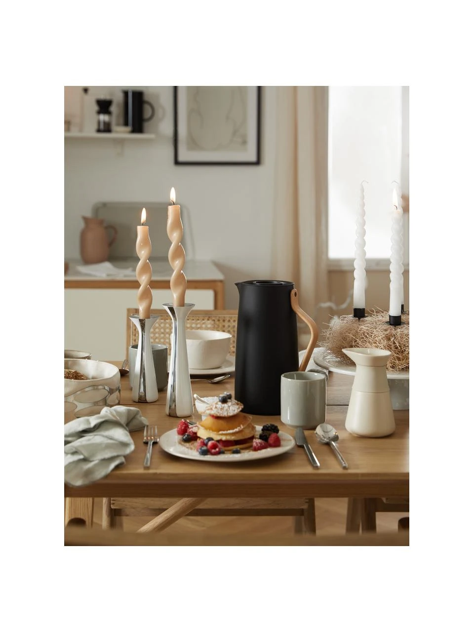 Stelton Kaffeebereiter Theo in Creme matt, 600 ml 2 Stelton Kaffeebereiter Theo in Creme matt, 600 ml – Bild 2