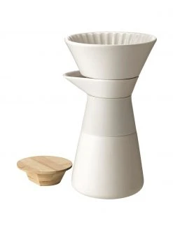 Stelton Kaffeebereiter Theo in Creme matt, 600 ml