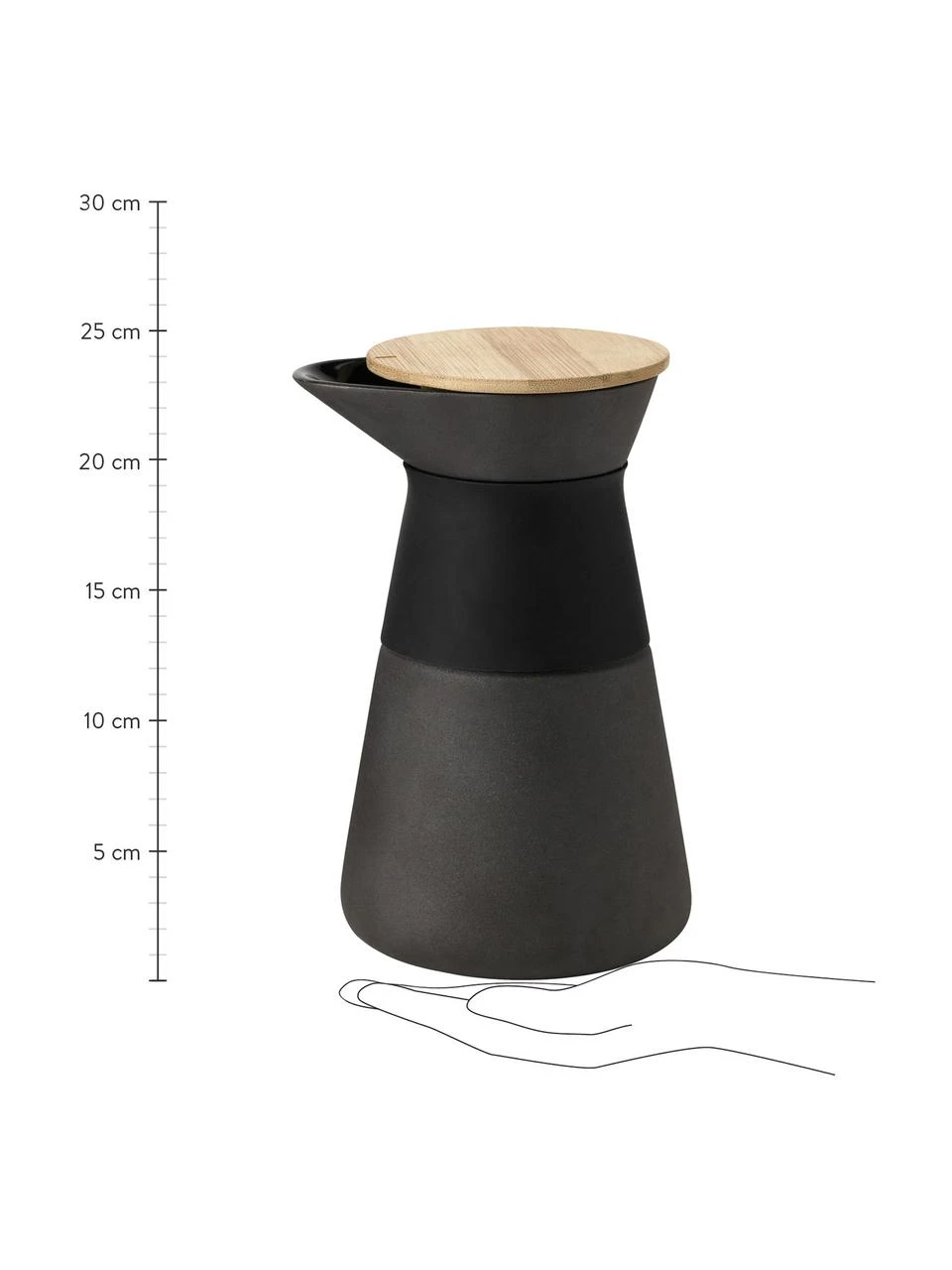 Stelton Kaffeebereiter Theo in Schwarz matt, 600 ml 3 Stelton Kaffeebereiter Theo in Schwarz matt, 600 ml – Bild 3