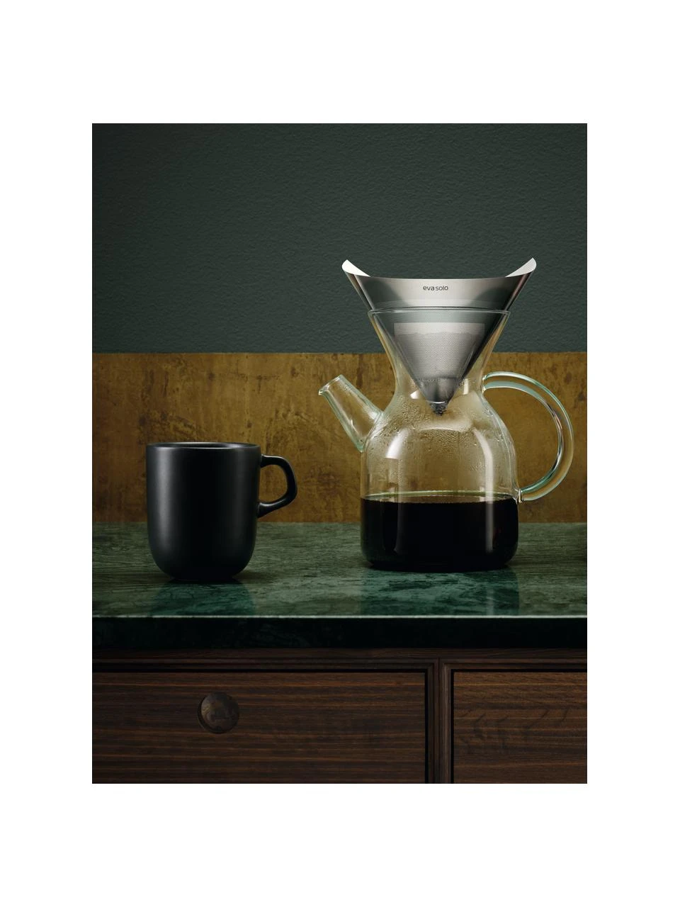 Eva Solo Kaffeebereiter Vetro aus Glas mit Filter und Deckel, 1 L 2 Eva Solo Kaffeebereiter Vetro aus Glas mit Filter und Deckel, 1 L – Bild 2