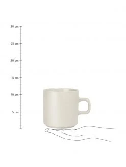 Blomus Kaffeetassen Pilar in Beige matt/glänzend, 6 Stück, Ø 9 x H 9 cm, 250 ml -Küche Geschäft Kaffeetassen Pilar in Beige mattglanzend 6 Stuck 2