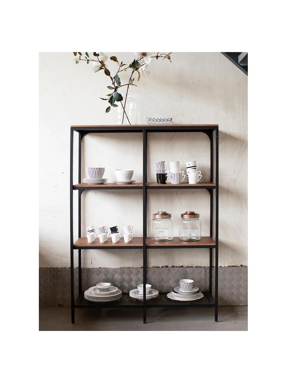 Dutch Rose Kaffeetassen mit Untertassen Pluto Loft mit Streifendekor und Goldrand, 4 Stück, Ø 8 x H 8 cm, 120 ml 6 Dutch Rose Kaffeetassen mit Untertassen Pluto Loft mit Streifendekor und Goldrand, 4 Stück, Ø 8 x H 8 cm, 120 ml – Bild 6