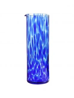 &k amsterdam Karaffe Tortoise in Blau/Transparent, 800 ml, Ø 8 x H 24 cm, 800 mlNur noch wenige verfügbar