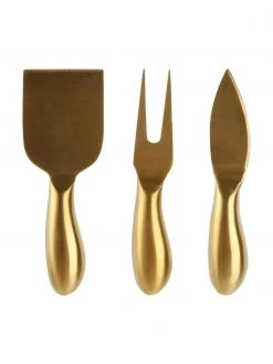 Käsemesser Fromage in Goldfarben, 3er-Set, L 13 cm