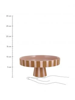 OYOY Living Design Keramik Servierplatte Toppu im Streifendesign, &Oslash; 20 cm, Ø 20 x H 9 cm -Küche Geschäft Keramik Servierplatte Toppu im Streifendesign O 20 cm 8