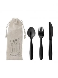 Bloomingville Kinderbesteck Ally aus Edelstahl, 3-tlg., Set mit verschiedenen Größen