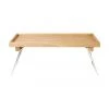 By On Klappbares Betttablett Nature aus Eichenholz, B 60 x H 25 cm