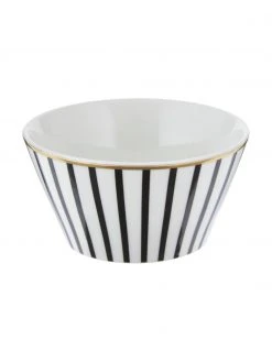 Dutch Rose Kleine Schälchen Pluto Loft mit Streifendekor und Goldrand, 4 Stück, Ø 10 x H 6 cm