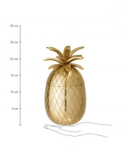 Bloomingville Kleiner Eiseimer Pineapple in Gold, Ø 13 x H 24 cm -Küche Geschäft Kleiner Eiseimer Pineapple in Gold 2