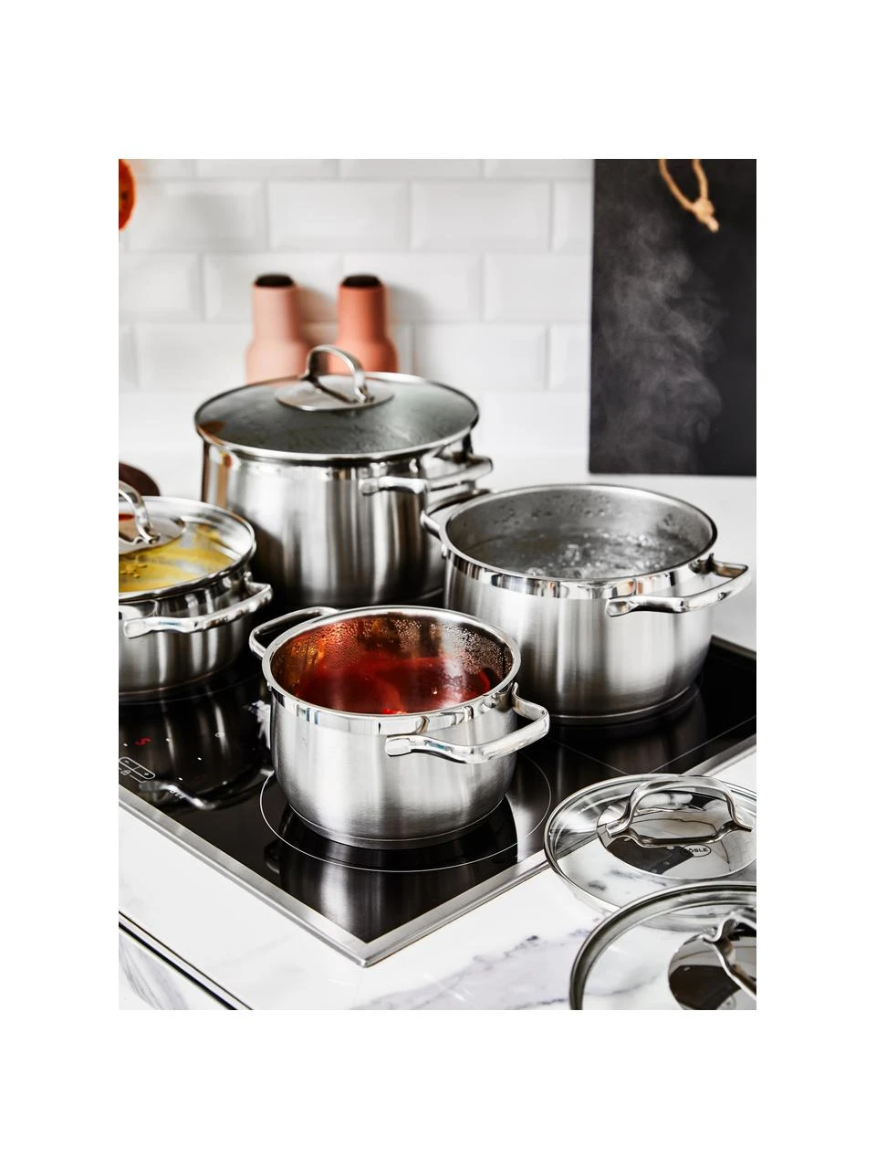 Rösle Kochtöpfe Elegance aus Edelstahl, 4er-Set, Set mit verschiedenen Größen 2 Rösle Kochtöpfe Elegance aus Edelstahl, 4er-Set, Set mit verschiedenen Größen – Bild 2