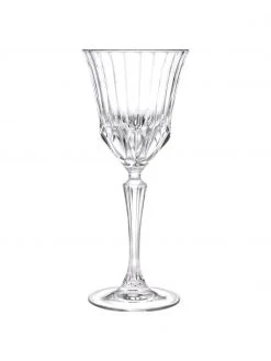 RCR Kristall-Weingläser Adagio mit Relief, 6 Stück, Ø 9 x H 21 cm, 280 ml