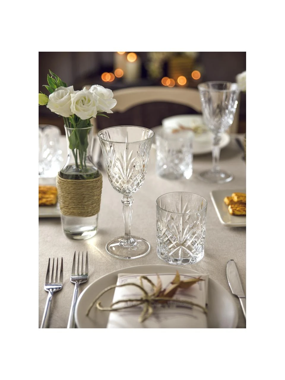 RCR Kristall-Weingläser Melodia mit Relief, 6 Stück, Ø 8 x H 19 cm, 210 ml 2 RCR Kristall-Weingläser Melodia mit Relief, 6 Stück, Ø 8 x H 19 cm, 210 ml – Bild 2