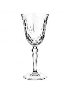 RCR Kristall-Weingläser Melodia mit Relief, 6 Stück, Ø 8 x H 19 cm, 210 ml