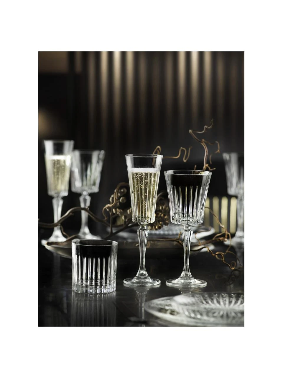 Kristall-Weingläser Timeless mit Rillenrelief, 18er-Set (6 Personen), Luxion-Kristallglas, Transparent, Set in verschiedenen Größen RCR Kristall-Weingläser Timeless mit Rillenrelief, 18er-Set (6 Personen), Set in verschiedenen Größen -Küche Geschäft Kristall Weinglaser Timeless mit Rillenrelief 18er Set 6 Personen 4