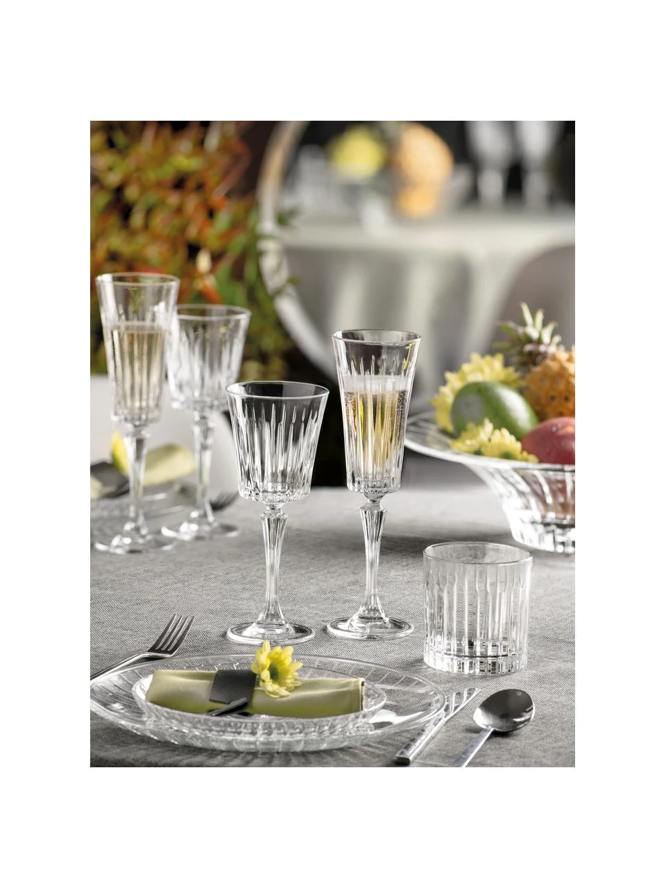 Kristall-Weingläser Timeless mit Rillenrelief, 18er-Set (6 Personen), Luxion-Kristallglas, Transparent, Set in verschiedenen Größen RCR Kristall-Weingläser Timeless mit Rillenrelief, 18er-Set (6 Personen), Set in verschiedenen Größen -Küche Geschäft Kristall Weinglaser Timeless mit Rillenrelief 18er Set 6 Personen 5