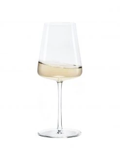 Kristall-Weißweingläser Power in Kegelform, 6 Stück, Ø 9 x H 21 cm, 400 ml