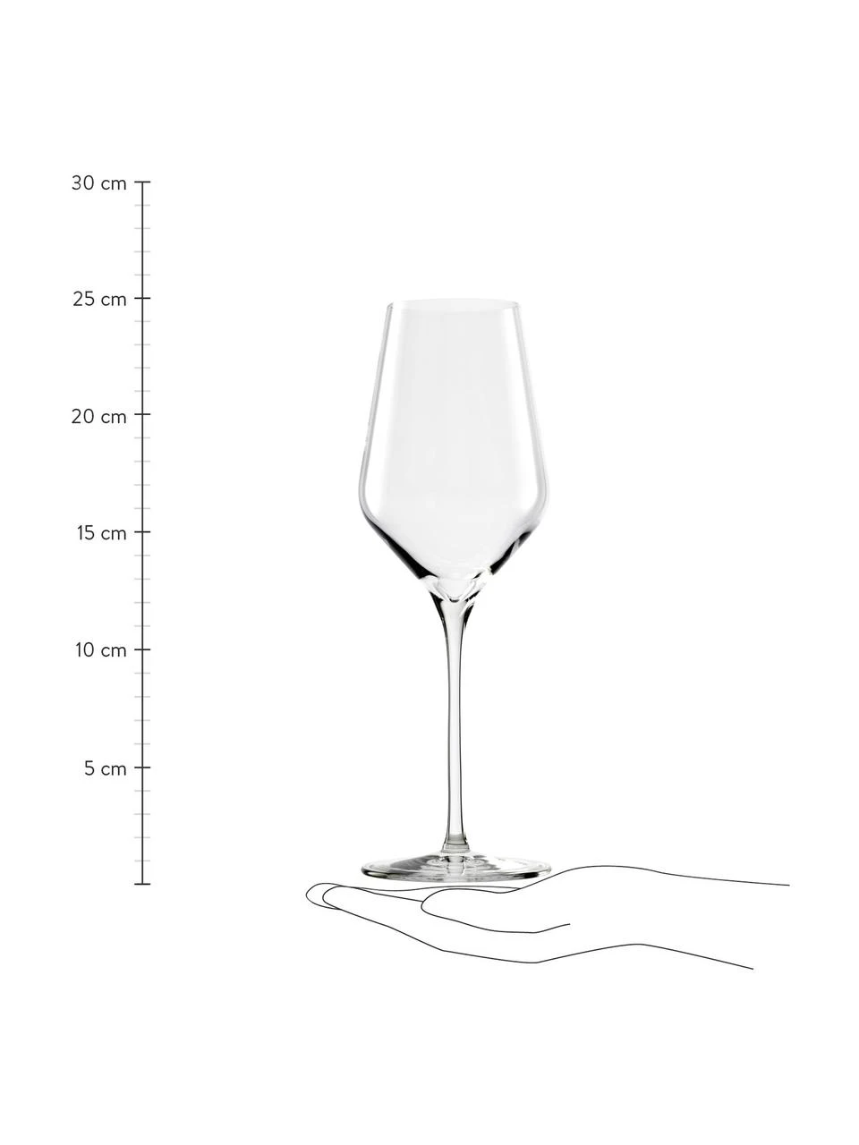 Kristall-Weißweingläser Quatrophil, 6 Stück, Ø 8 x H 25 cm, 405 ml 3 Kristall-Weißweingläser Quatrophil, 6 Stück, Ø 8 x H 25 cm, 405 ml – Bild 3
