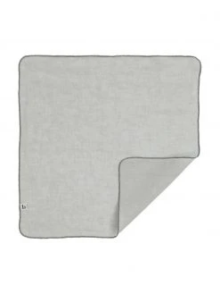 Broste Copenhagen Leinen-Servietten Gracie in Hellgrau, 2 Stück, B 45 x L 45 cm