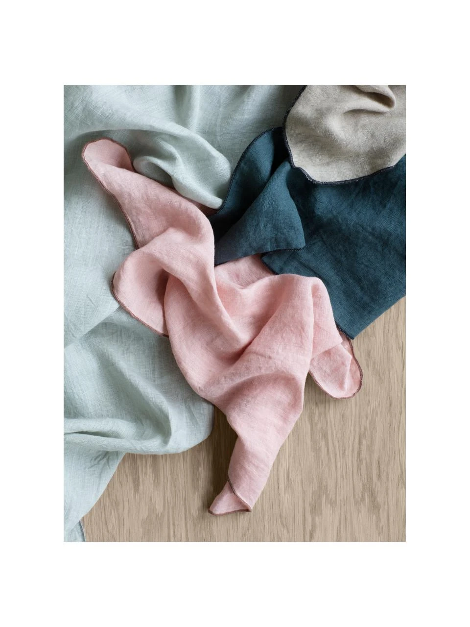 Broste Copenhagen Leinen-Servietten Gracie in Rosa, 2 Stück, B 45 x L 45 cm 2 Broste Copenhagen Leinen-Servietten Gracie in Rosa, 2 Stück, B 45 x L 45 cm – Bild 2