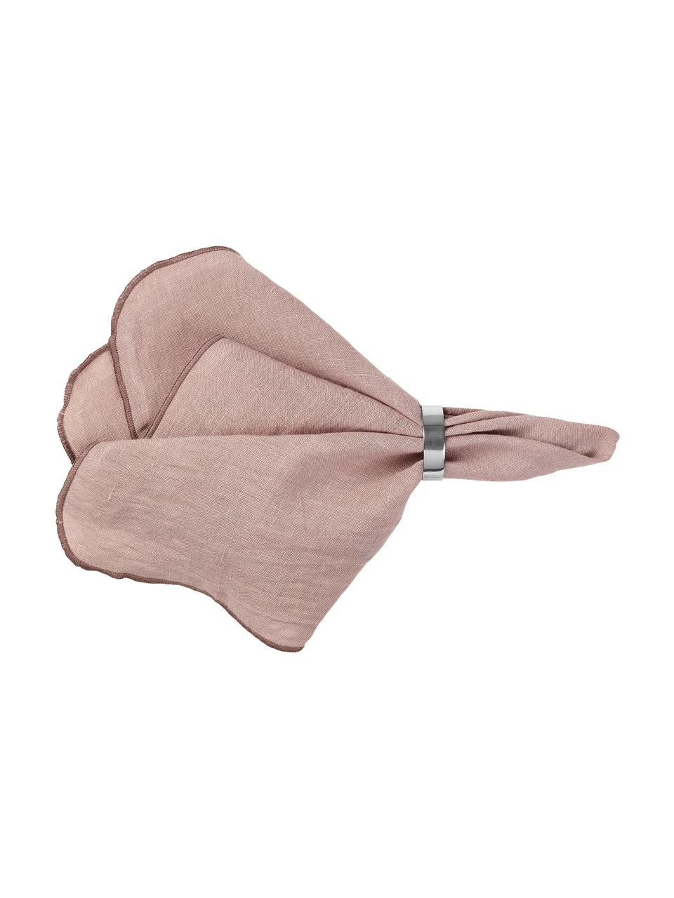 Broste Copenhagen Leinen-Servietten Gracie in Rosa, 2 Stück, B 45 x L 45 cm 4 Broste Copenhagen Leinen-Servietten Gracie in Rosa, 2 Stück, B 45 x L 45 cm – Bild 4