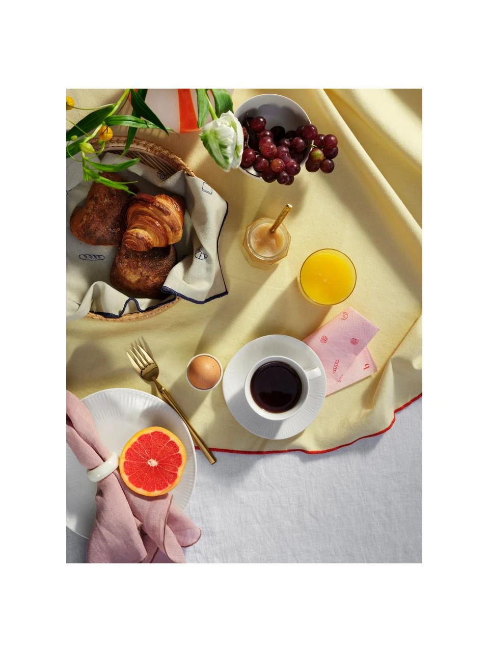 Broste Copenhagen Leinen-Servietten Gracie in Rosa, 2 Stück, B 45 x L 45 cm 6 Broste Copenhagen Leinen-Servietten Gracie in Rosa, 2 Stück, B 45 x L 45 cm – Bild 6