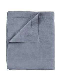 Leinen-Tischdecke Duk in Blau, Für 6 - 10 Personen (B 135 x L 300 cm)