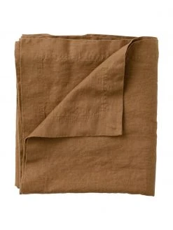 Leinen-Tischdecke Duk in Braun, Für 6 - 10 Personen (B 135 x L 250 cm)