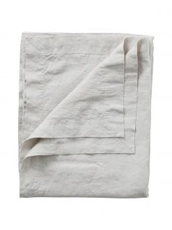 Leinen-Tischdecke Duk in Cremefarben, Für 6 - 10 Personen (B 135 x L 250 cm)