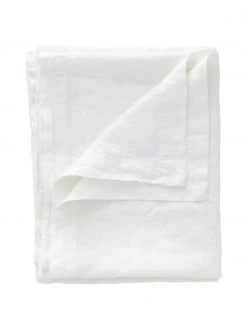 Leinen-Tischdecke Duk in Weiß, Für 6 - 10 Personen (B 135 x L 250 cm)