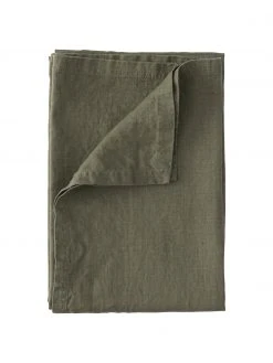 Leinen-Tischdecke Pembroke in Grün, Für 4 - 6 Personen (B 140 x L 140 cm)