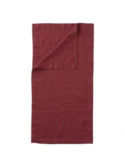 Leinen-Tischläufer Pembroke in Rot, B 40 x L 150 cm