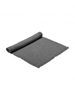 Erika Vaitkute Leinen-Tischläufer Ruta in Grau, B 40 x L 140 cm