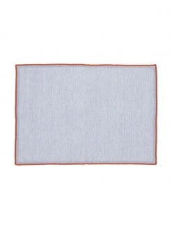 Leinen-Tischsets Daneli in Hellblau, 2 Stück, B 35 x L 50 cm