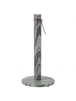Bloomingville Marmor-Küchenrollenhalter Stang, Ø 14 x H 30 cm