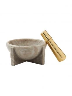 Nordal Marmor-Mörser mit goldenem Stößel Rocoto, 2-tlg., Ø 17 x H 8 cmNur noch 1 Artikel verfügbar 4 Nordal Marmor-Mörser mit goldenem Stößel Rocoto, 2-tlg., Ø 17 x H 8 cmNur noch 1 Artikel verfügbar -Küche Geschäft Marmor Morser mit goldenem Stossel Rocoto 2 tlg 4