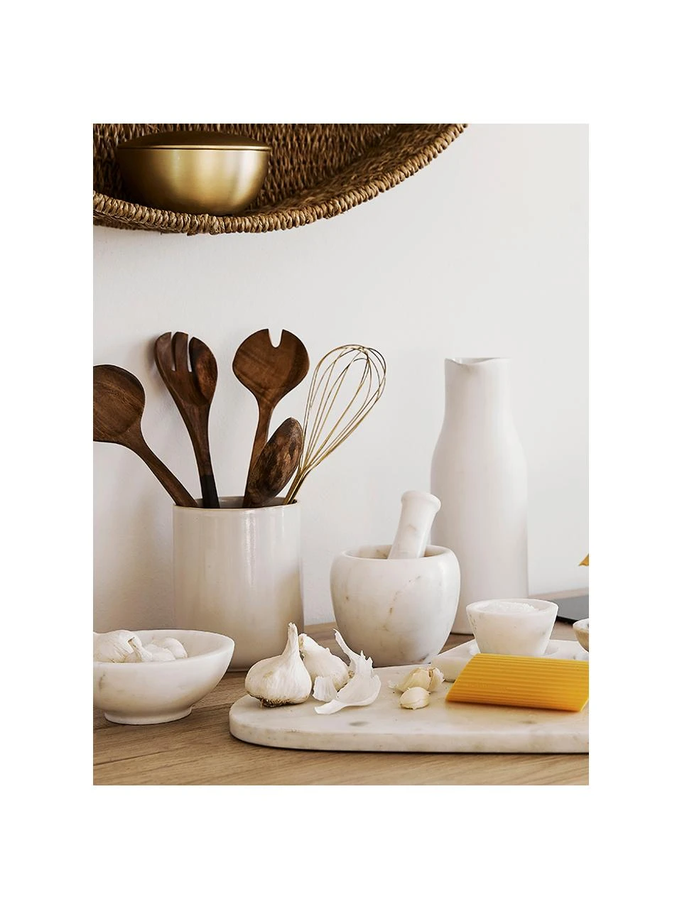 Nordal Marmor-Mörser und Stößel-Set Mortar, 2-tlg., Ø 12 x H 10 cm 2 Nordal Marmor-Mörser und Stößel-Set Mortar, 2-tlg., Ø 12 x H 10 cm – Bild 2