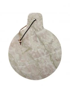 Bloomingville Marmor-Servierplatte Danaí in Grau, L 31 x B 26 cm