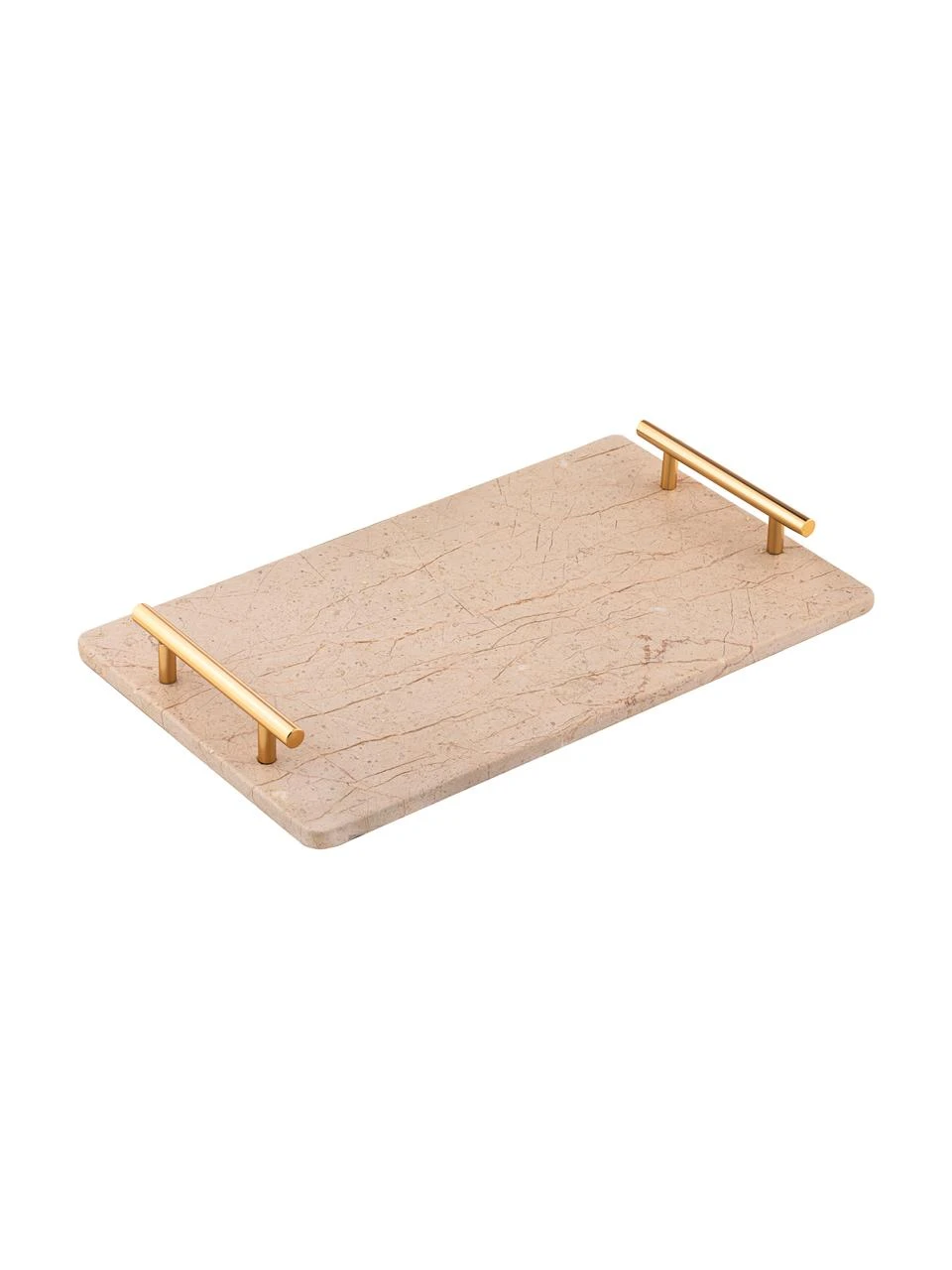Ladelle Marmor-Servierplatte Emerson in Sandfarben L 40 x B 24 cm 1 Ladelle Marmor-Servierplatte Emerson in Sandfarben L 40 x B 24 cm