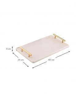 Ladelle Marmor-Servierplatte Emerson in Weiß L 40 x B 24 cm 6 Ladelle Marmor-Servierplatte Emerson in Weiß L 40 x B 24 cm -Küche Geschäft Marmor Servierplatte Emerson in Weiss L 40 x B 24 cm 2