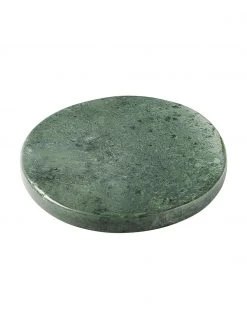 Westwing Collection Marmor-Untersetzer Callum in Grün, 4 Stück, Ø 10 x H 1 cm -Küche Geschäft Marmor Untersetzer Callum in Grun 4 Stuck 4