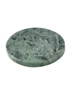 Westwing Collection Marmor-Untersetzer Callum in Grün, 4 Stück, Ø 10 x H 1 cm -Küche Geschäft Marmor Untersetzer Callum in Grun 4 Stuck 5