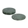 Marmor-Untersetzer Tressa in Grün, 4 Stück, Ø 10 x H 1 cm